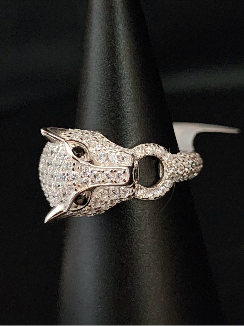 Sterling silver bomb party ring